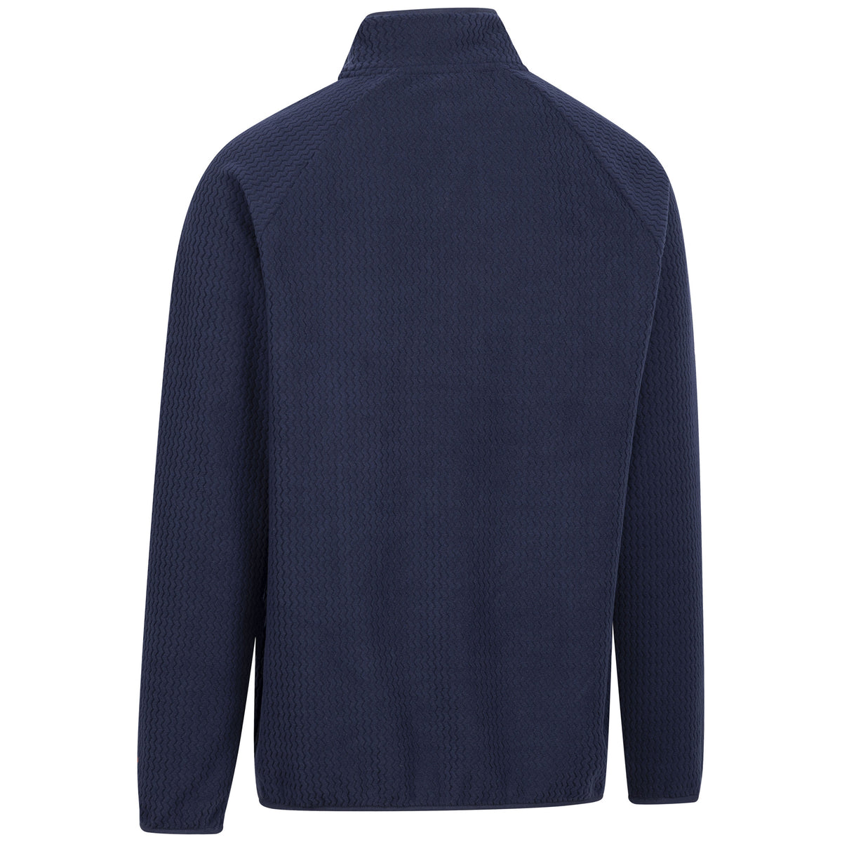 Navy - Back - Trespass Mens Harry Half Zip Fleece
