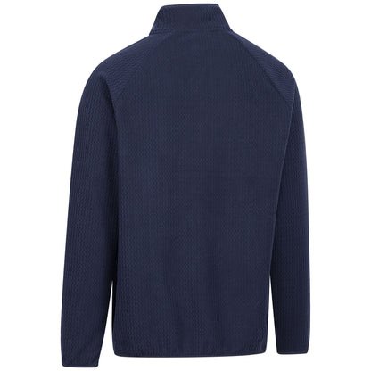 Navy - Back - Trespass Mens Harry Half Zip Fleece