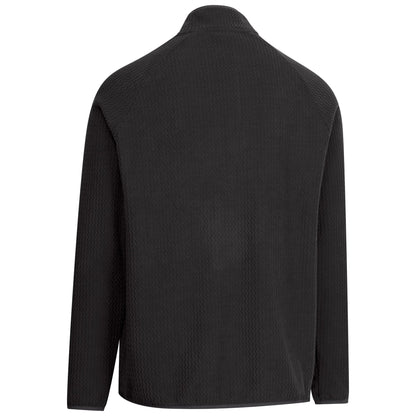 Charcoal - Back - Trespass Mens Harry Half Zip Fleece