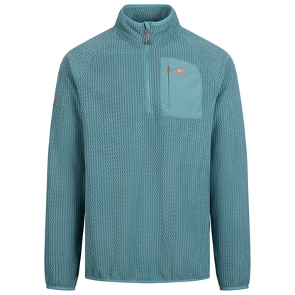 Greensea - Front - Trespass Mens Harry Half Zip Fleece