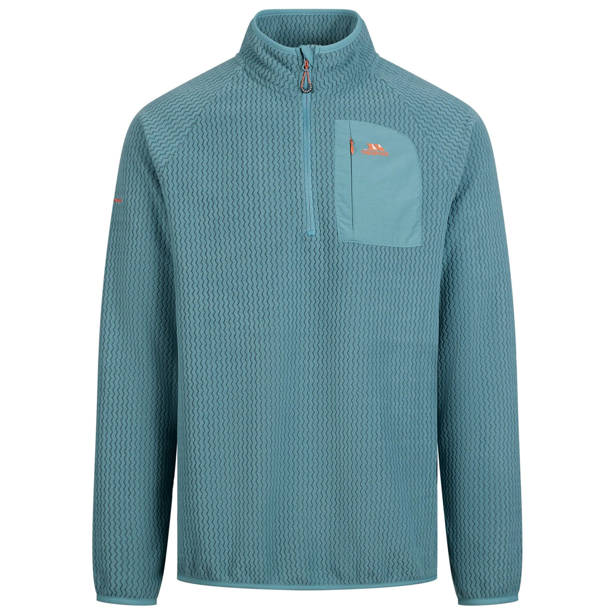 Greensea - Front - Trespass Mens Harry Half Zip Fleece