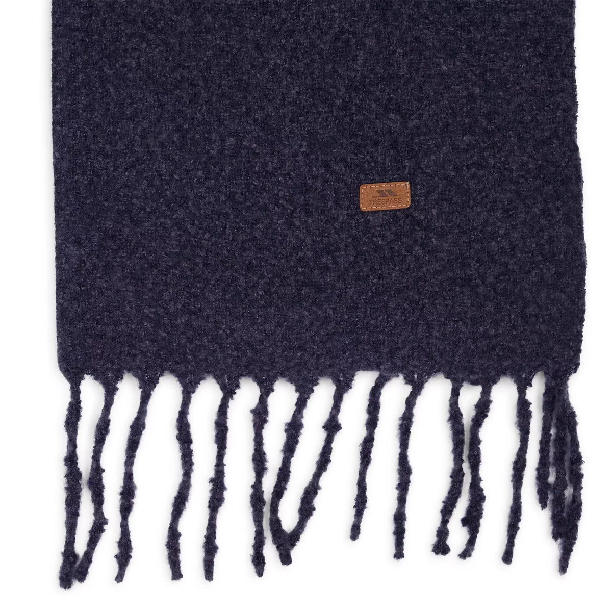 Dark Violet - Side - Trespass Frostine Tassel Trim Scarf