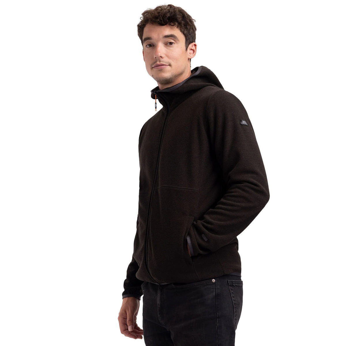 Charcoal - Lifestyle - Trespass Mens Brian AT200 Full Zip Fleece Jacket