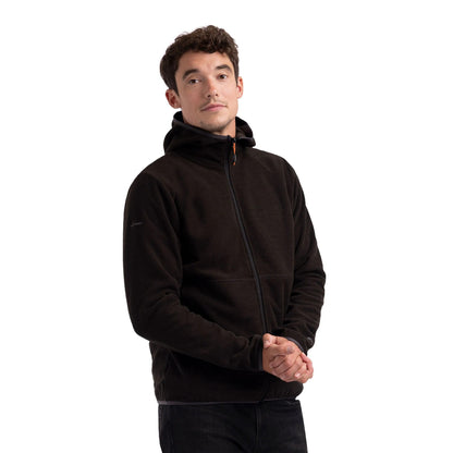 Charcoal - Pack Shot - Trespass Mens Brian AT200 Full Zip Fleece Jacket