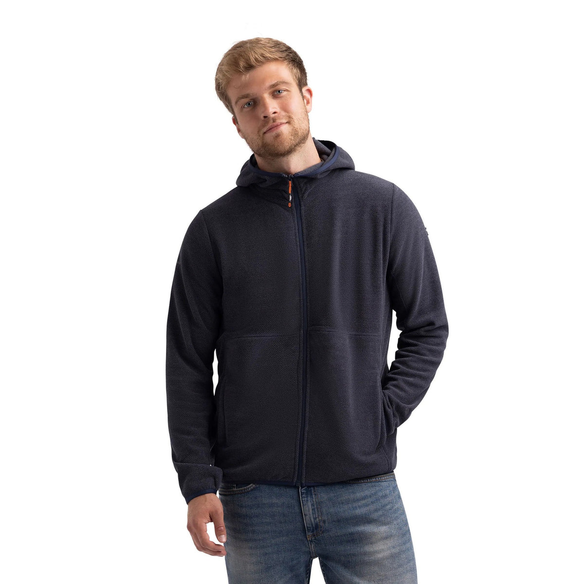 Indigo Tone - Side - Trespass Mens Brian AT200 Full Zip Fleece Jacket