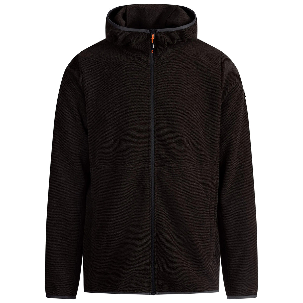 Charcoal - Front - Trespass Mens Brian AT200 Full Zip Fleece Jacket