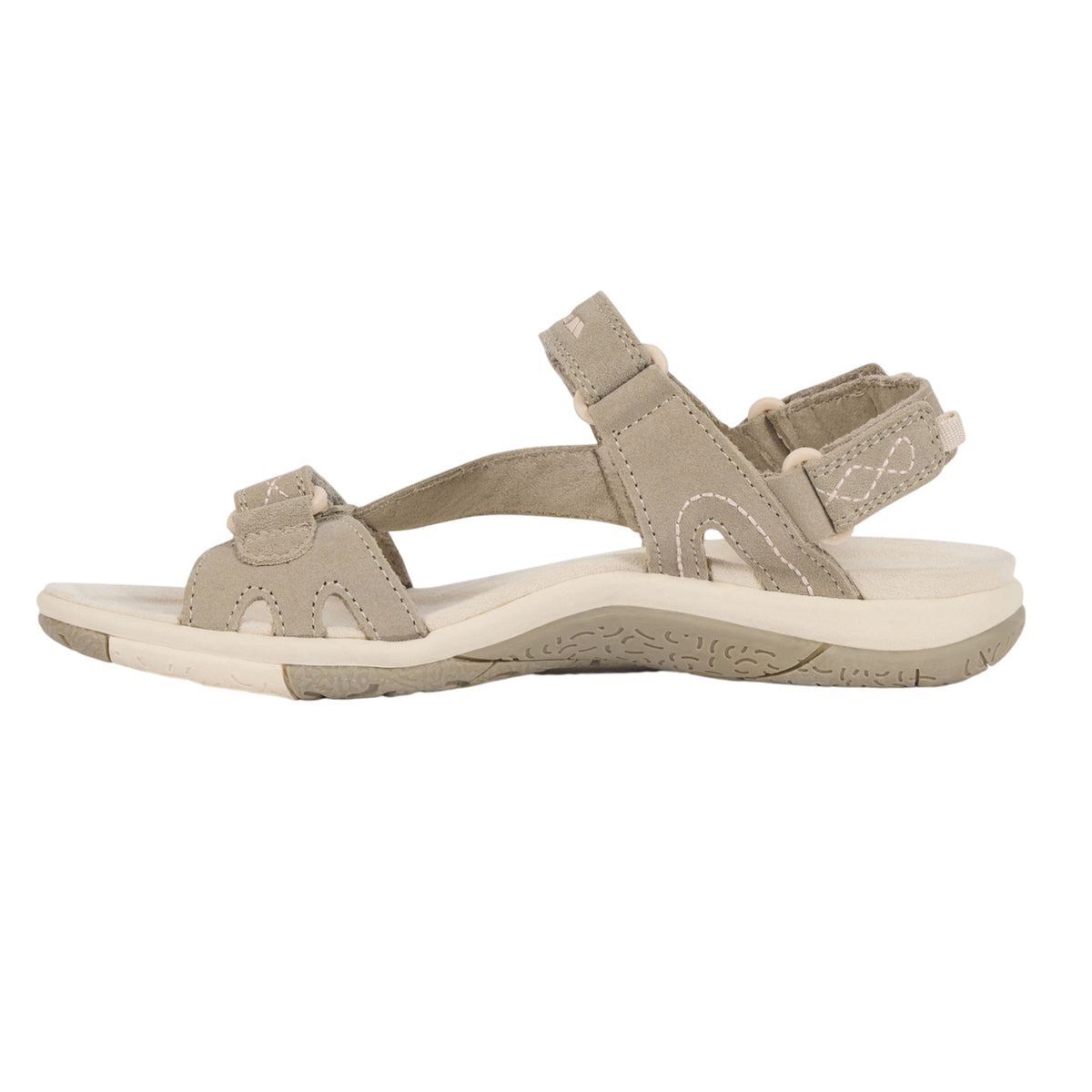 Taupe - Lifestyle - Trespass Womens-Ladies Naia Suede Cushioned Sandals