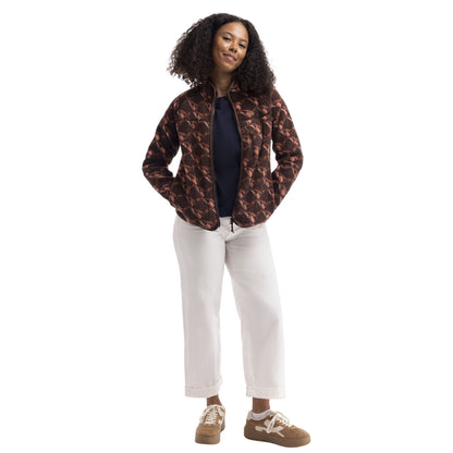 Mocha - Close up - Trespass Womens-Ladies Jessie AT300 Fleece Jacket