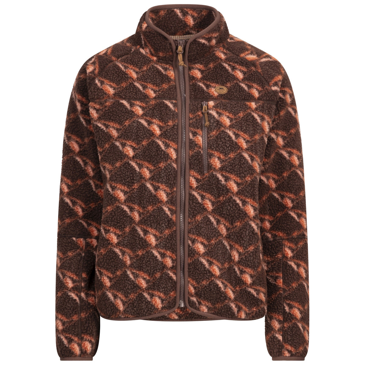 Mocha - Front - Trespass Womens-Ladies Jessie AT300 Fleece Jacket