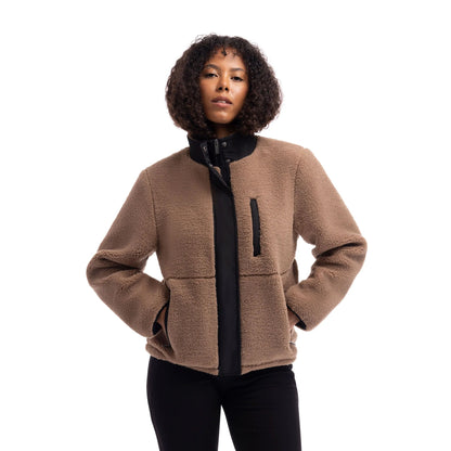 Beige - Pack Shot - Trespass Womens-Ladies Yuill Fleece Jacket