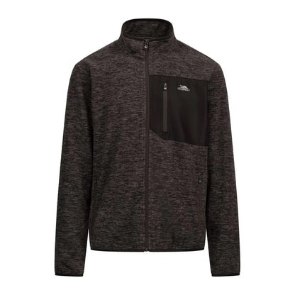 Charcoal - Front - Trespass Mens Cliff Fleece Jacket