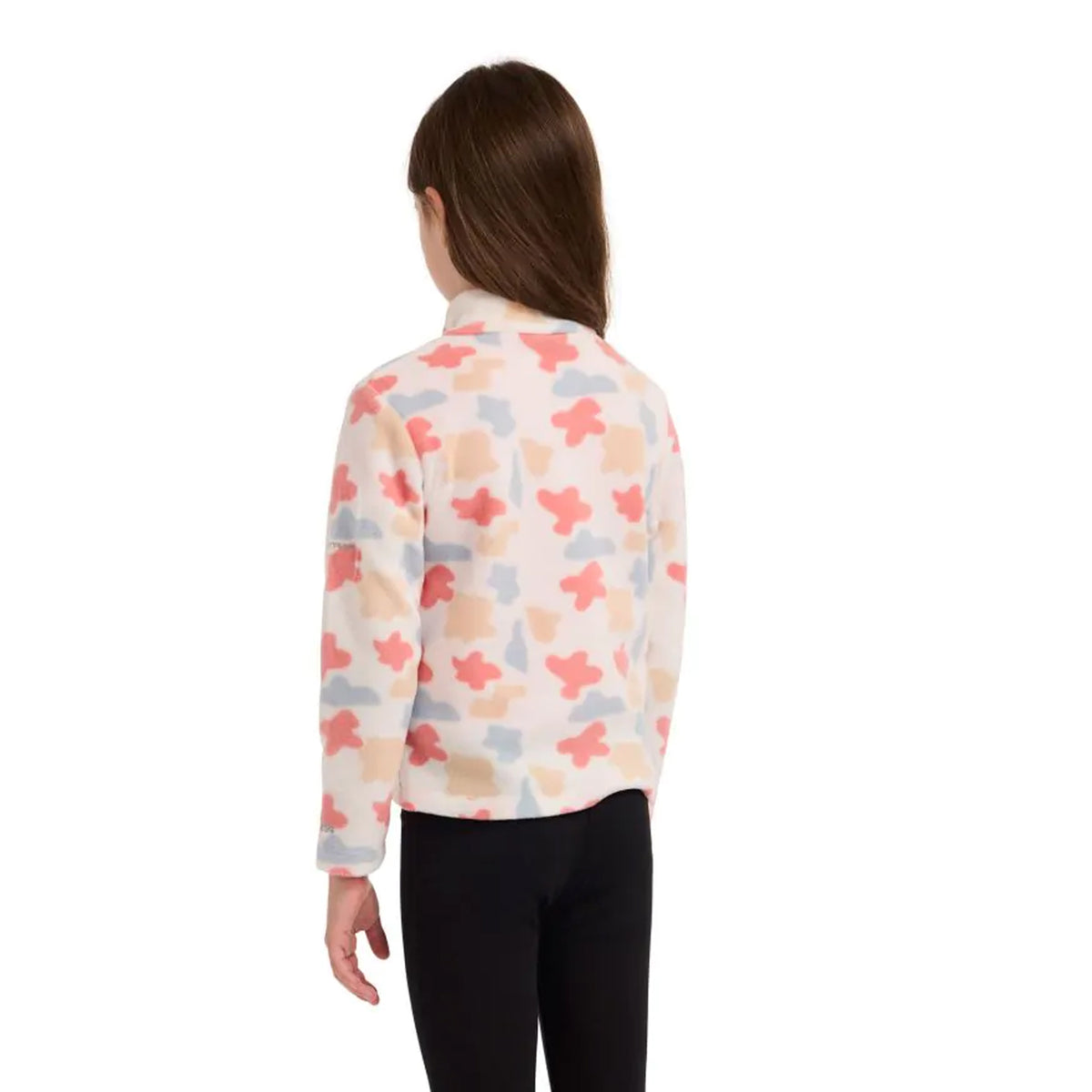 White - Lifestyle - Trespass Childrens-Kids Allendale Abstract AT200 Fleece Top