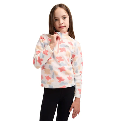 White - Pack Shot - Trespass Childrens-Kids Allendale Abstract AT200 Fleece Top
