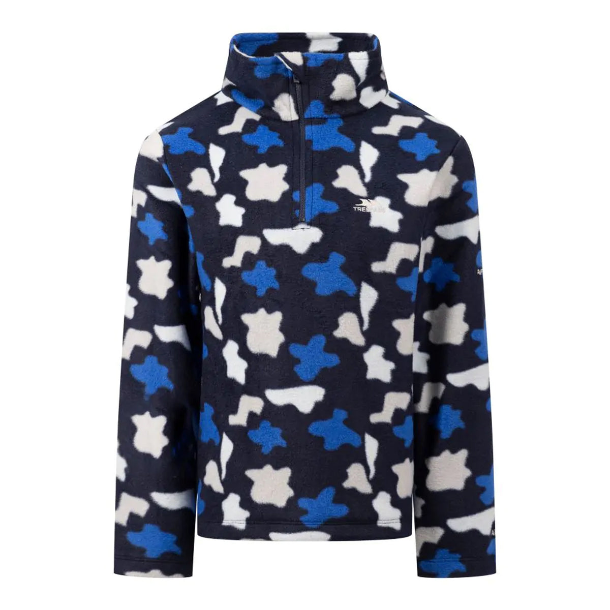 Navy - Front - Trespass Childrens-Kids Allendale Abstract AT200 Fleece Top