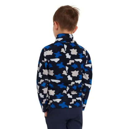Navy - Lifestyle - Trespass Childrens-Kids Allendale Abstract AT200 Fleece Top