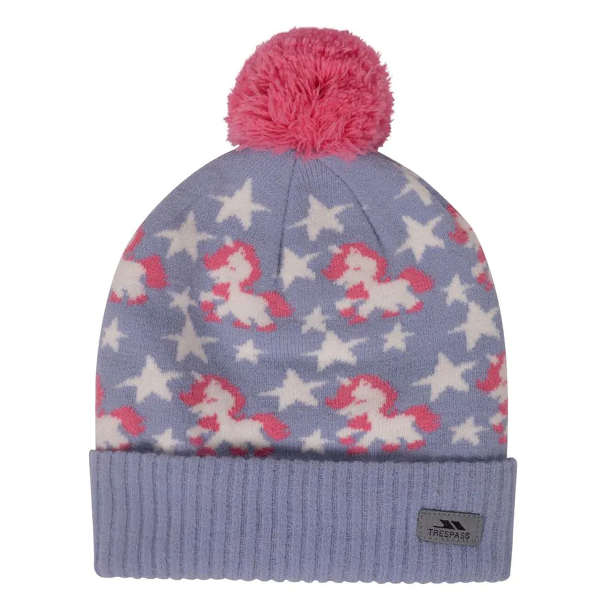 Light Blue - Back - Trespass Childrens-Kids Lirita Unicorn Beanie