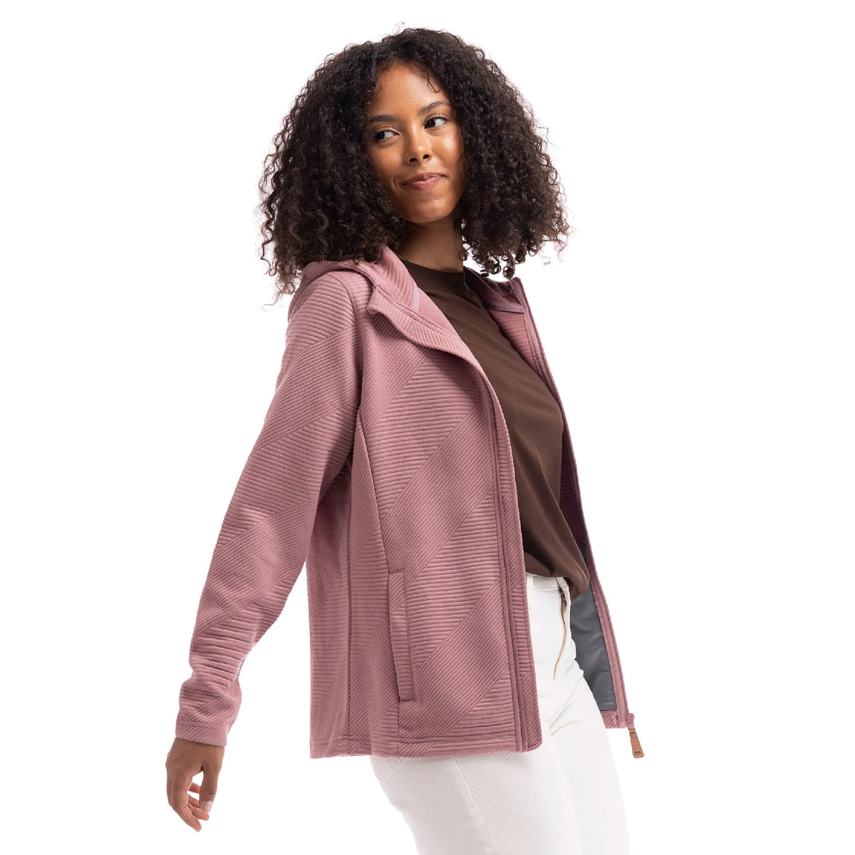 Rose Faded - Pack Shot - Trespass Womens-Ladies Julane Full Zip Hoodie