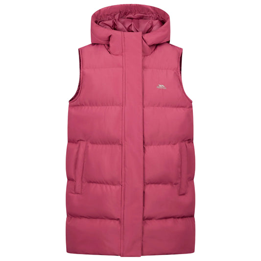 Rose Blush - Front - Trespass Girls Moyra Gilet