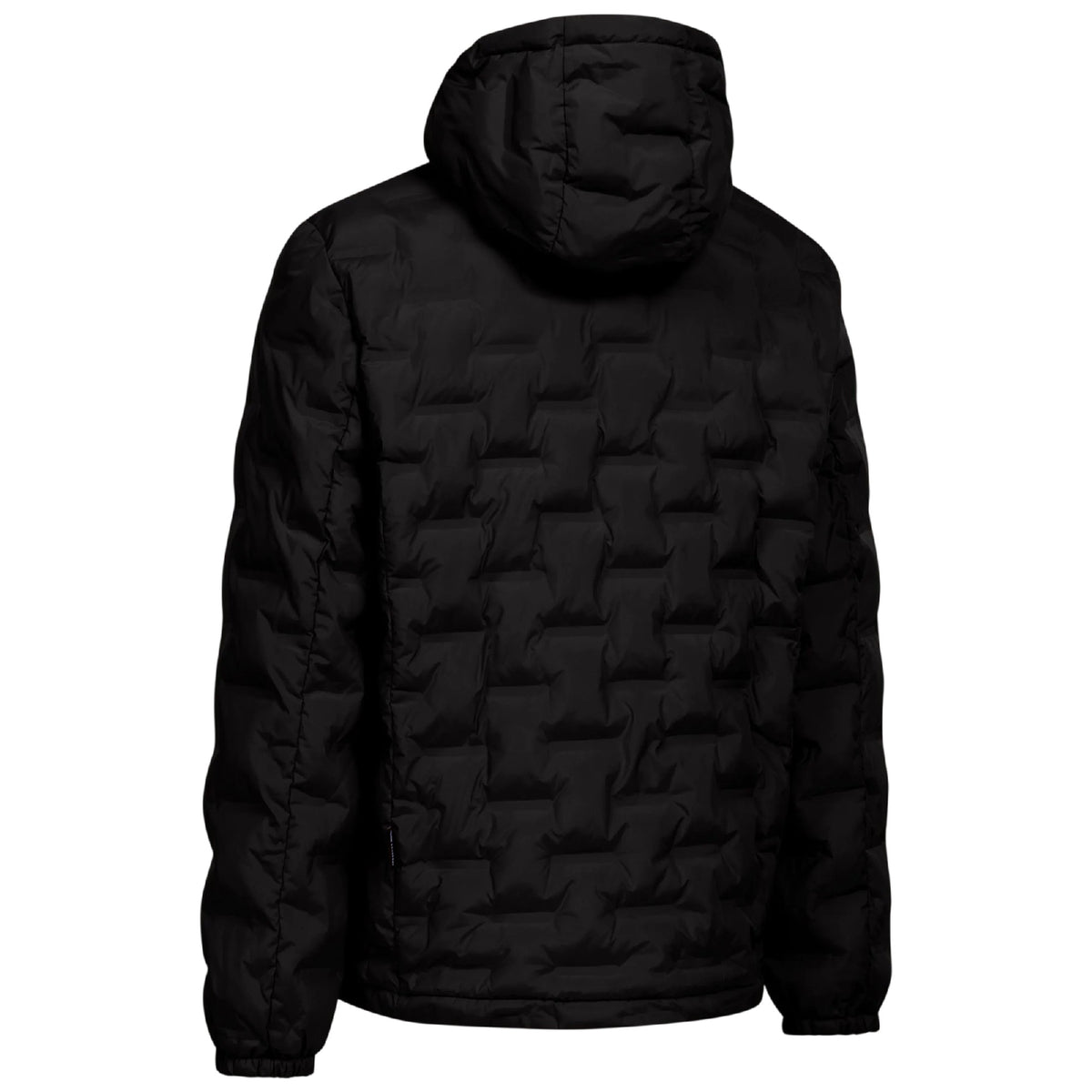 Black - Back - Trespass Mens Jaymes Waterproof Jacket