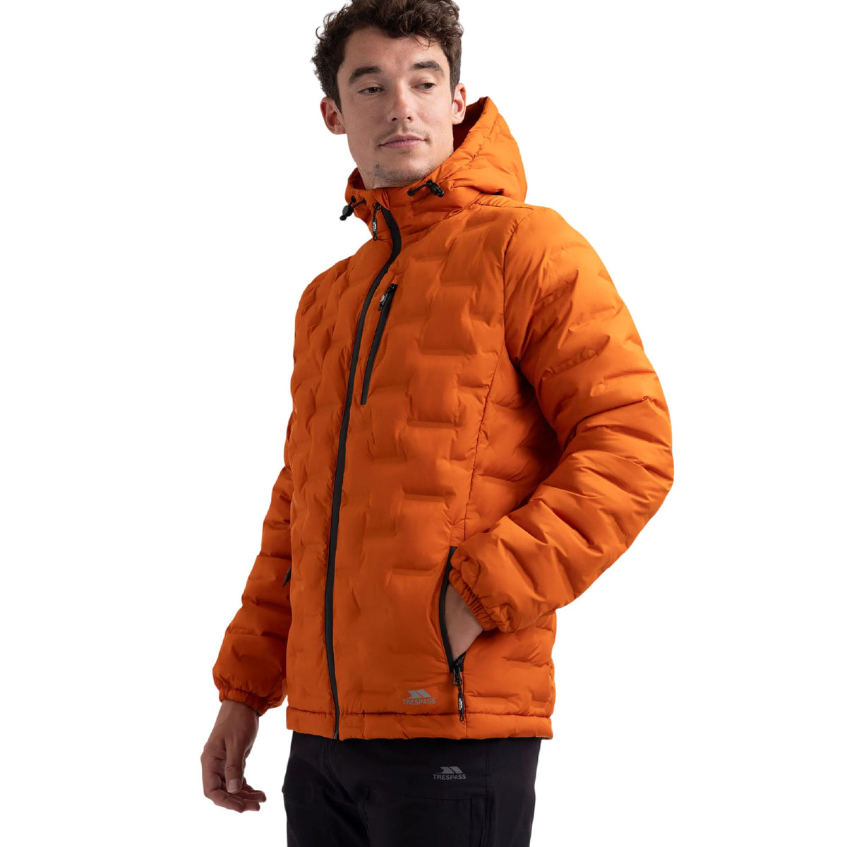 Spice Orange - Lifestyle - Trespass Mens Jaymes Waterproof Jacket