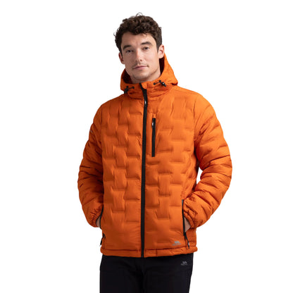 Spice Orange - Close up - Trespass Mens Jaymes Waterproof Jacket