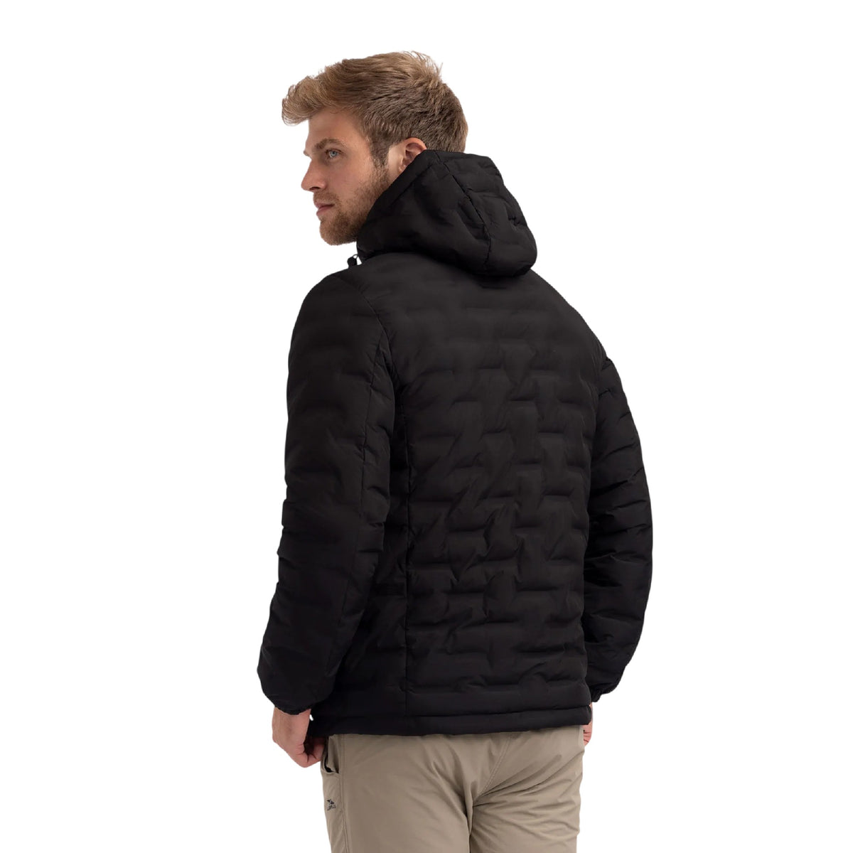 Black - Close up - Trespass Mens Jaymes Waterproof Jacket