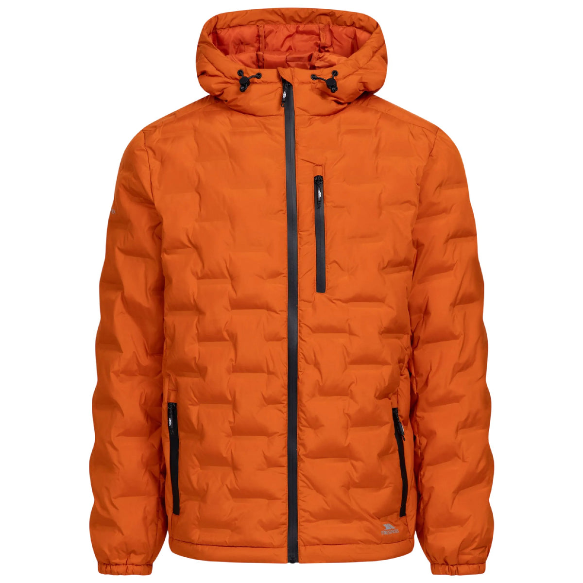 Spice Orange - Front - Trespass Mens Jaymes Waterproof Jacket