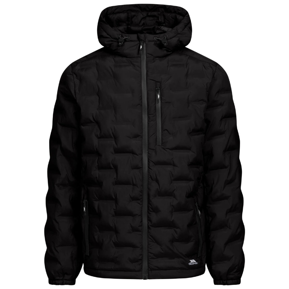 Black - Front - Trespass Mens Jaymes Waterproof Jacket