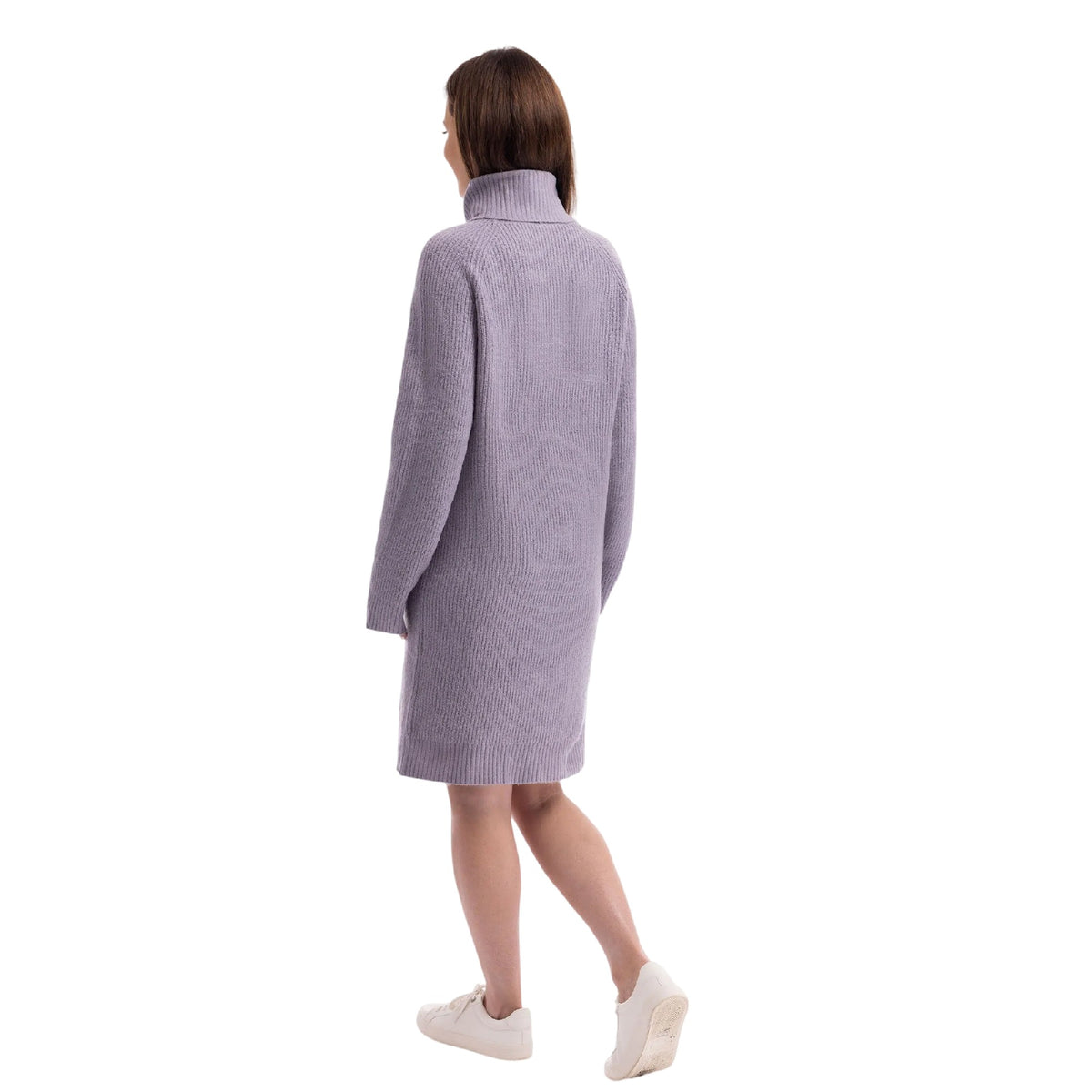 Grey Marl - Close up - Trespass Womens-Ladies Mattia Knitted Sweater Dress