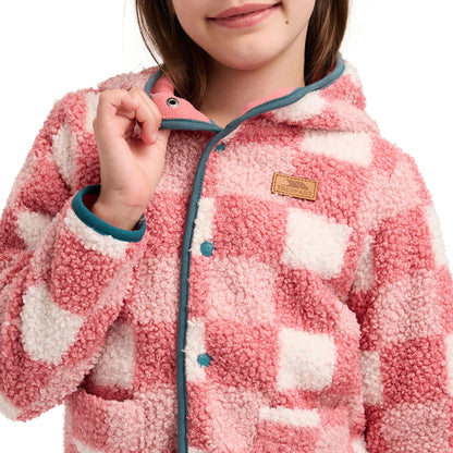 Peach Pink - Side - Trespass Childrens-Kids Haryll AT300 Fleece Jacket