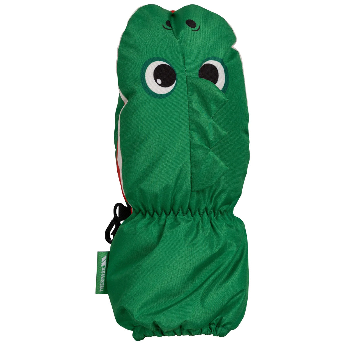 Clover - Front - Trespass Boys Playful Dinosaur Ski Mittens