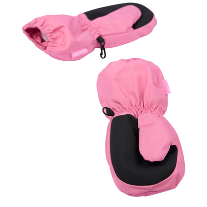 Pink - Pack Shot - Trespass Girls Charm Ski Mittens