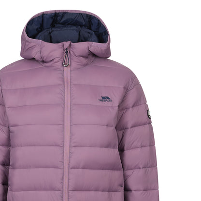 Mauve - Side - Trespass Womens-Ladies Ayton Insulated Jacket