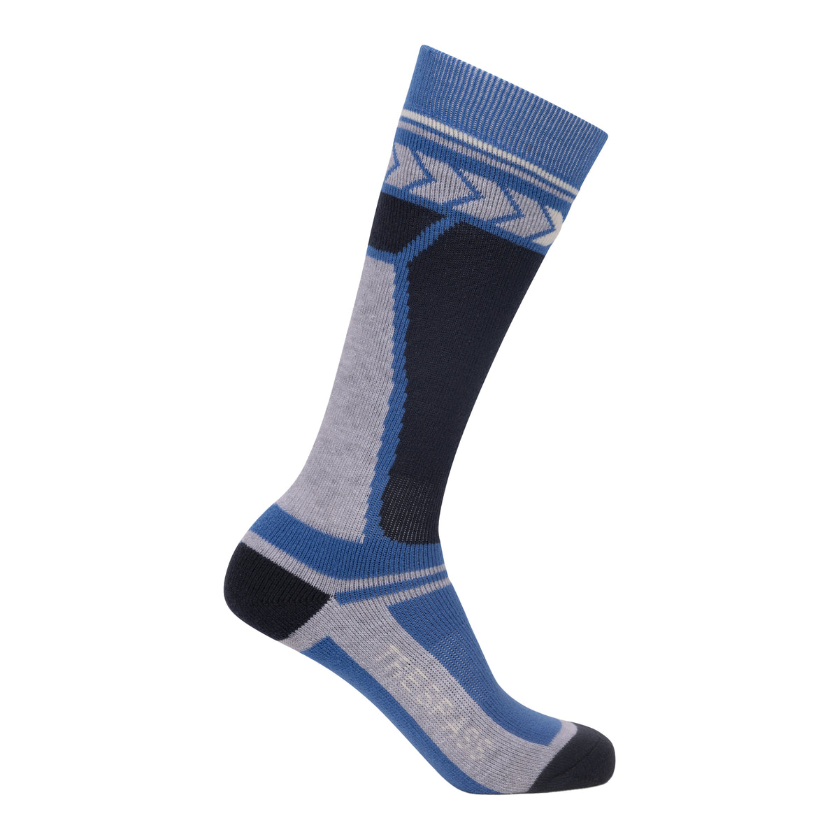 Blue-Navy - Lifestyle - Trespass Childrens-Kids Boreeze Ski Socks