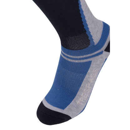 Blue-Navy - Pack Shot - Trespass Childrens-Kids Boreeze Ski Socks
