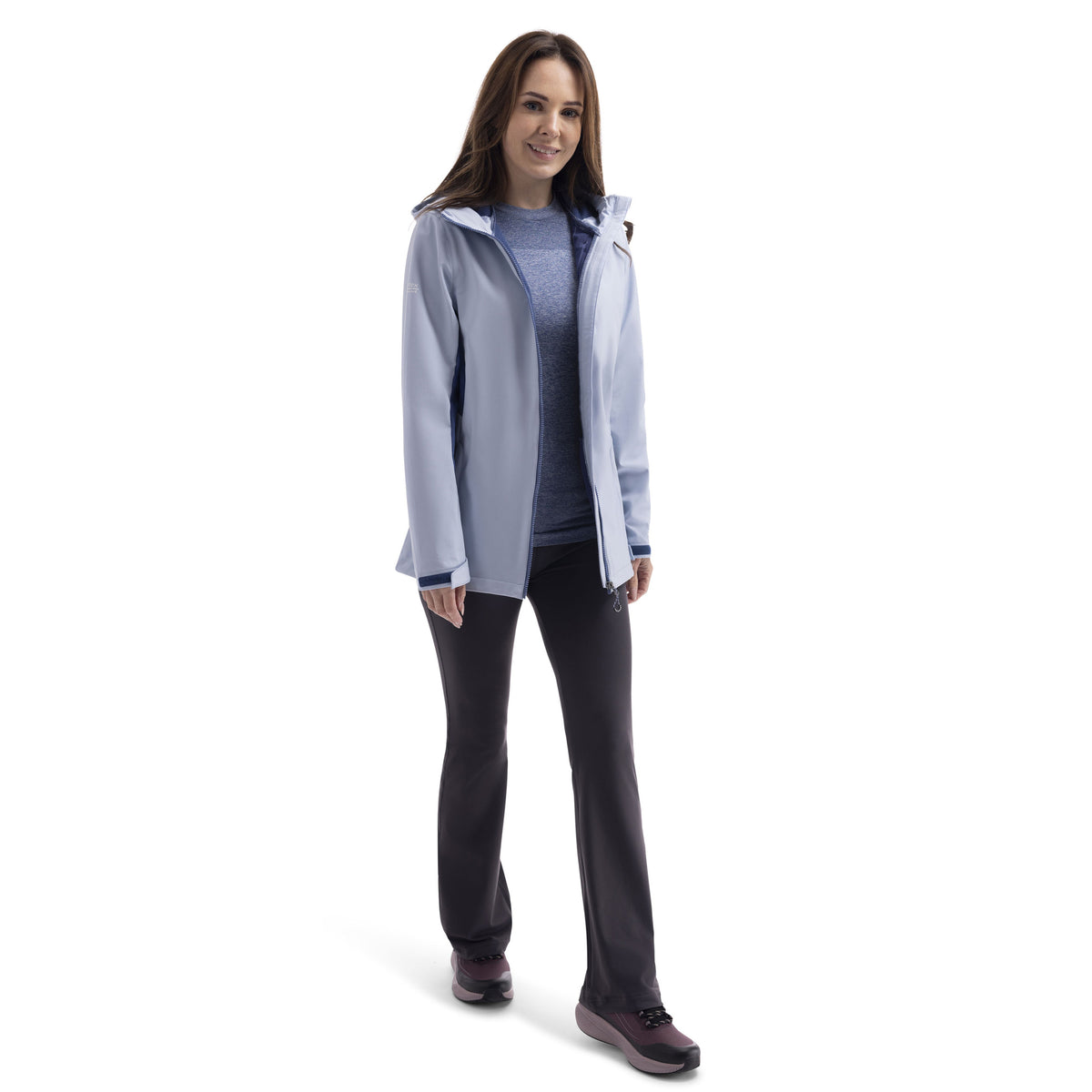 Blue Haze - Pack Shot - Trespass Womens-Ladies Yazmine Soft Shell Jacket