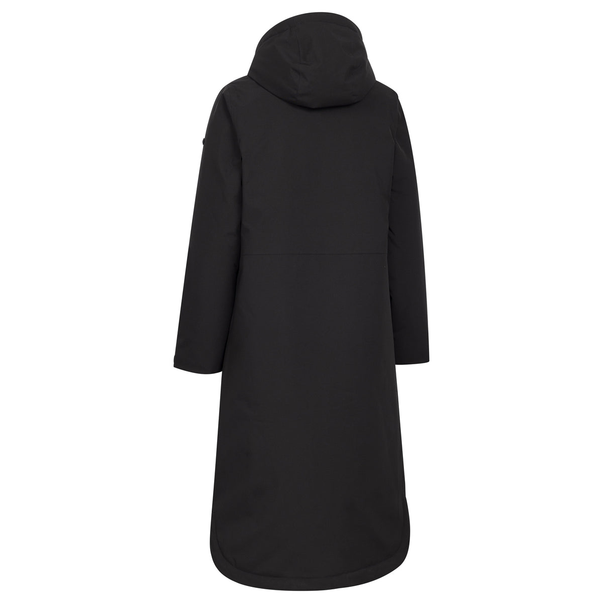 Black - Back - Trespass Womens-Ladies Abby Longline Waterproof Jacket