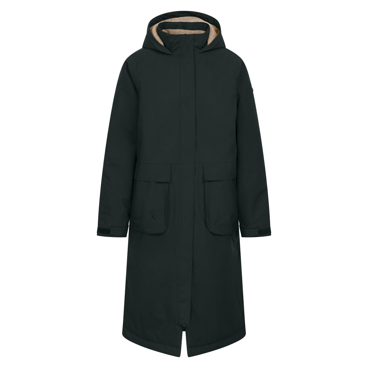 Dark Green - Front - Trespass Womens-Ladies Abby Longline Waterproof Jacket