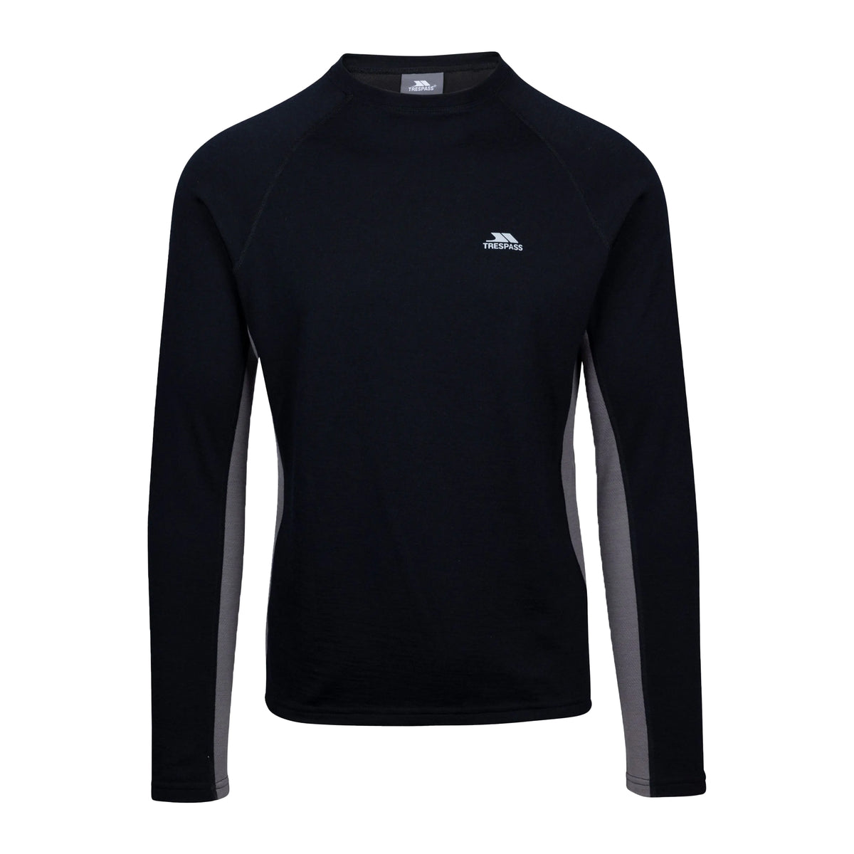 Black - Front - Trespass Unisex Adult Stevie Base Layer Top