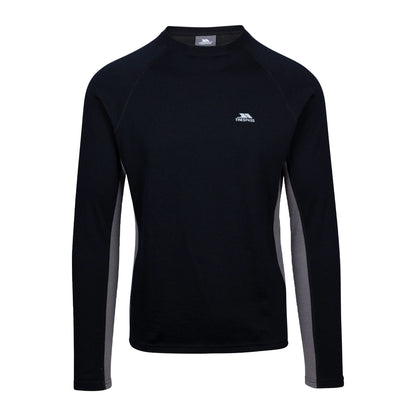 Black - Front - Trespass Unisex Adult Stevie Base Layer Top