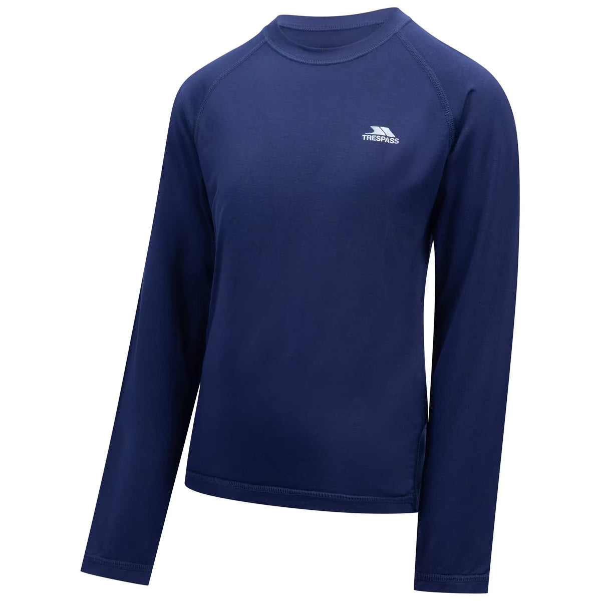Navy - Front - Trespass Childrens-Kids Jokic Base Layer Set
