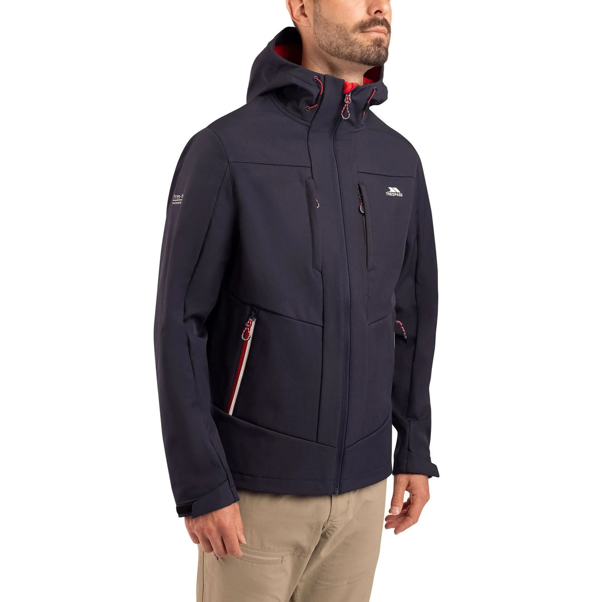 Dark Flint - Side - Trespass Mens Willsons Soft Shell Jacket