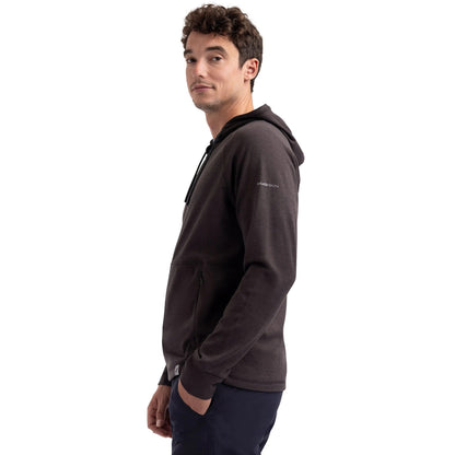 Black Marl - Side - Trespass Mens Rocky Active Full Zip Hoodie