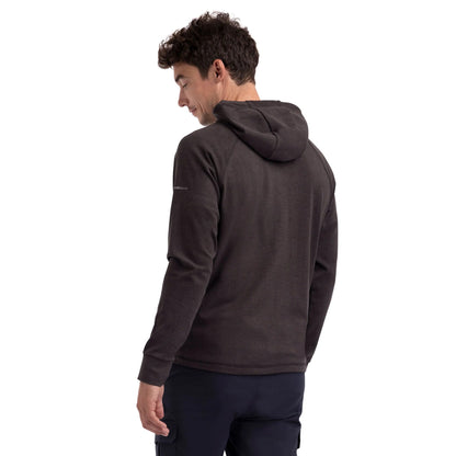 Black Marl - Close up - Trespass Mens Rocky Active Full Zip Hoodie
