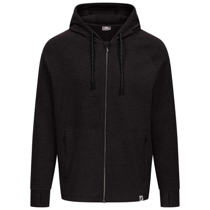 Black Marl - Front - Trespass Mens Rocky Active Full Zip Hoodie