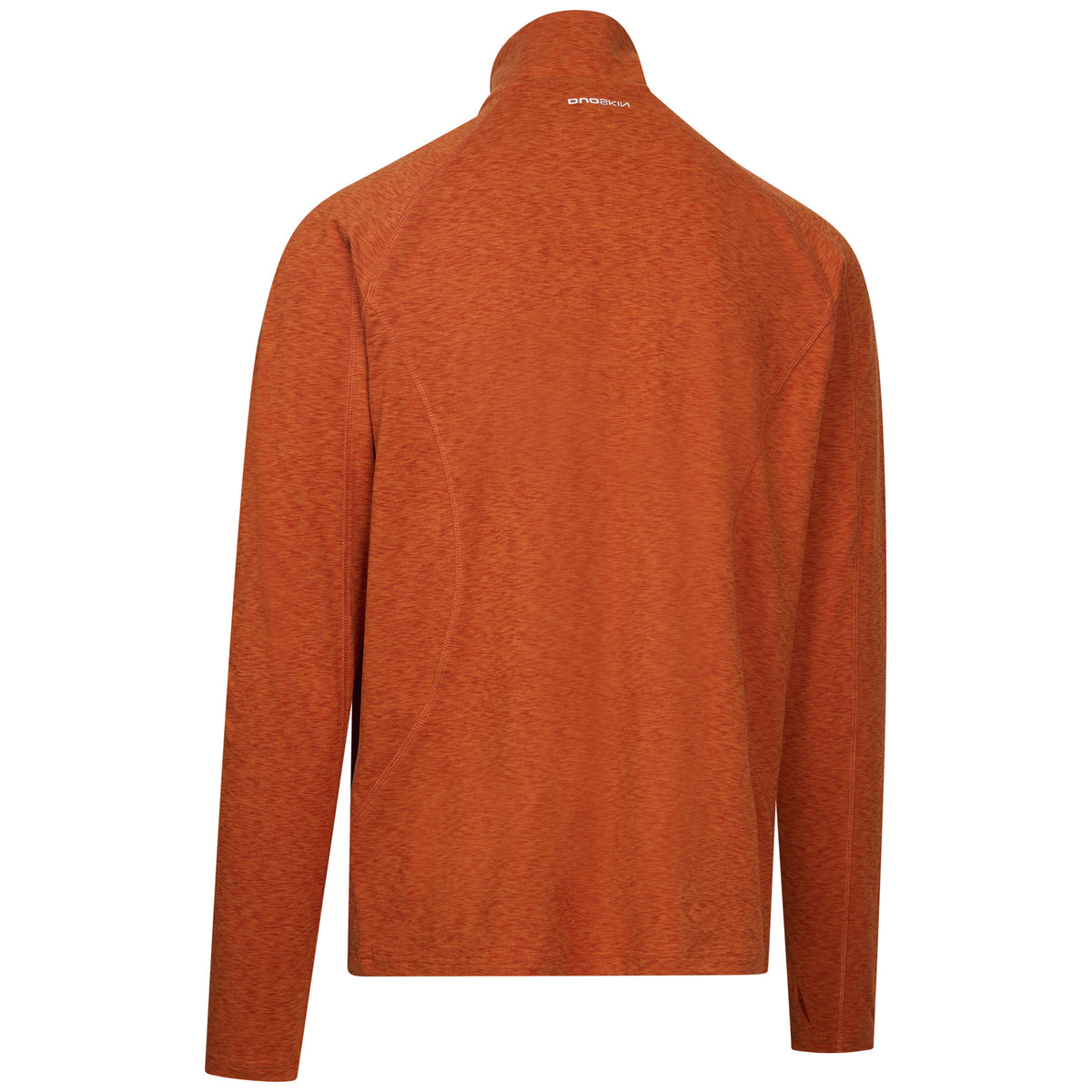 Rust Marl - Back - Trespass Mens Caster Half Zip Active Top