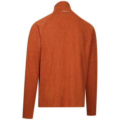 Rust Marl - Back - Trespass Mens Caster Half Zip Active Top
