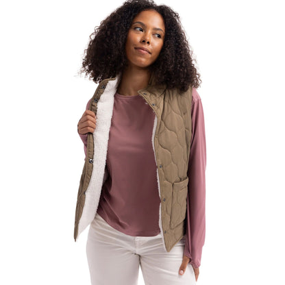 Light Khaki - Close up - Trespass Womens-Ladies Edwina Gilet