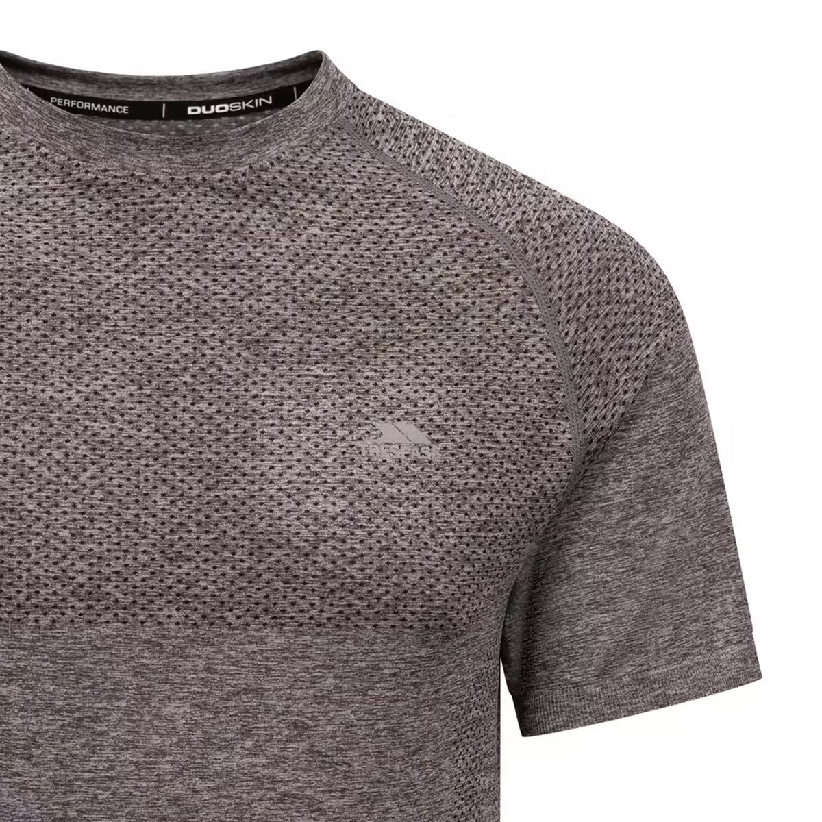 Storm Grey Marl - Side - Trespass Mens Troye Seamless Active Top
