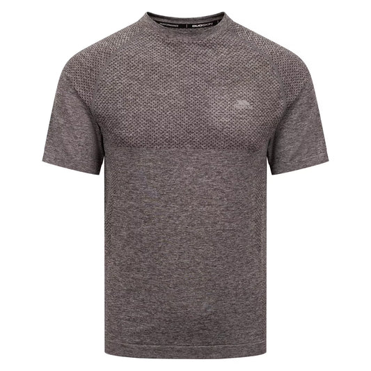 Storm Grey Marl - Front - Trespass Mens Troye Seamless Active Top